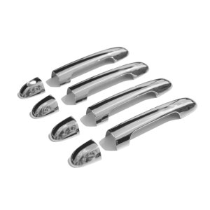 Hyundai Elantra Door Handle Cover - Omac - S.Steel - Gloss Silver - '07-'10